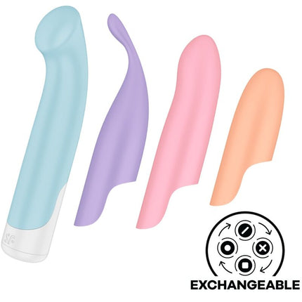 SATISFYER - SET DE PATRU VIBRATOARE JUCANUȚE 4 ÎN 1 + POWER BULLET