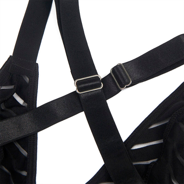 SUBBLIME - 954154 BODY CU PORTJAR NEGRU L/XL