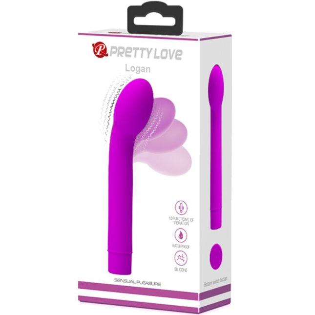 PRETTY LOVE - VIBRATOR LOGAN PUNCT G 10 VIBRAȚII MOV