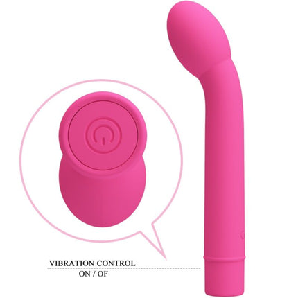 PRETTY LOVE - VIBRATOR LOGAN PUNCT G 10 VIBRAȚII ROZ
