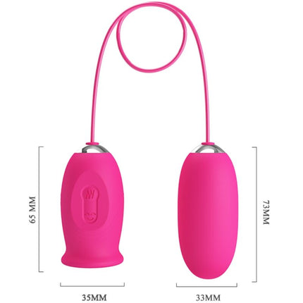 PRETTY LOVE - OU VIBRATOR DAISY + LIMBĂ ROZ PENTRU STIMULAREA CLITORISULUI