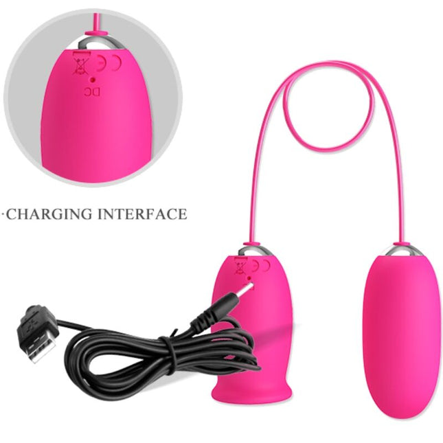 PRETTY LOVE - OU VIBRATOR DAISY + LIMBĂ ROZ PENTRU STIMULAREA CLITORISULUI