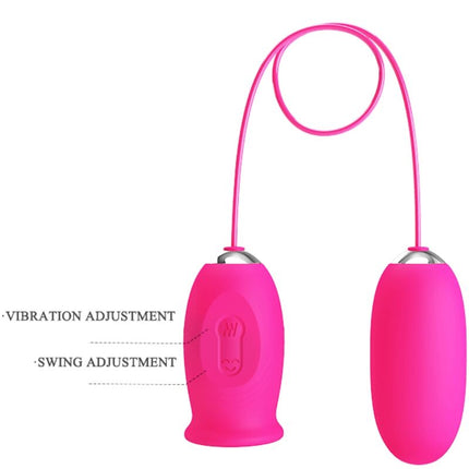 PRETTY LOVE - OU VIBRATOR DAISY + LIMBĂ ROZ PENTRU STIMULAREA CLITORISULUI