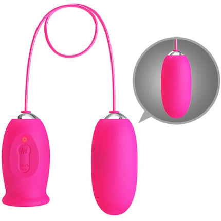 PRETTY LOVE - OU VIBRATOR DAISY + LIMBĂ ROZ PENTRU STIMULAREA CLITORISULUI