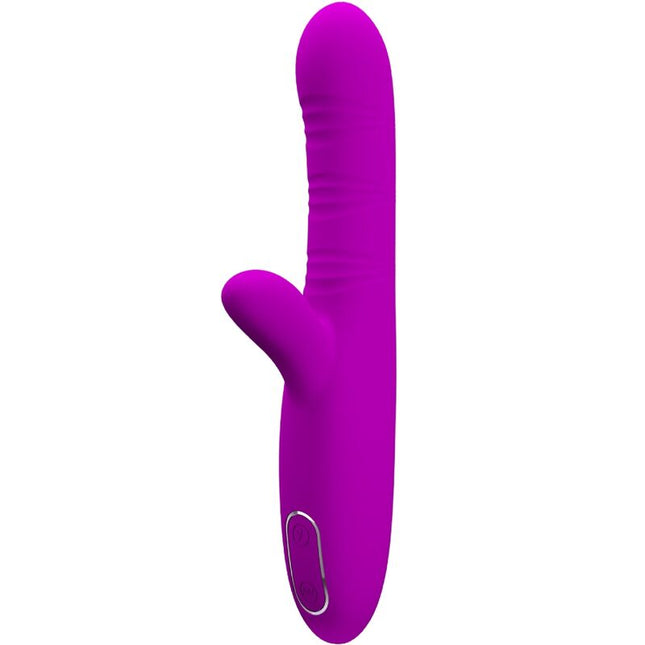PRETTY LOVE - VIBRATOR MULTIFUNCȚIONAL ANGELIQUE + STIMULATOR DE CLITORIS VIOLET