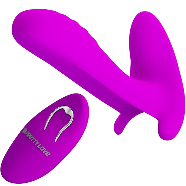 PRETTY LOVE - APARAT DE MASAJ ȘI VIBRATOR CU 12 VIBRAȚII, TELECOMANDĂ, MOV