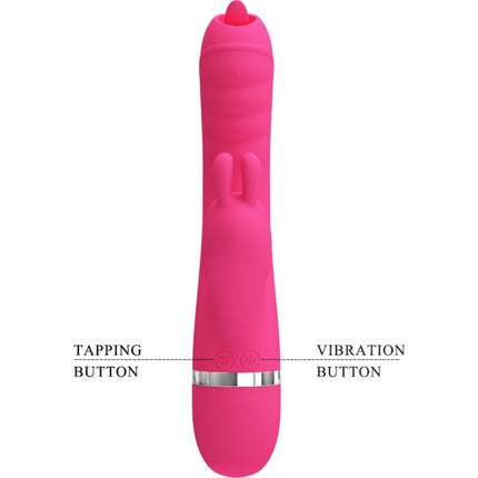PRETTY LOVE - VIBRATOR MULTIFUNCȚIONAL IEPURE PHOENIX ROZ