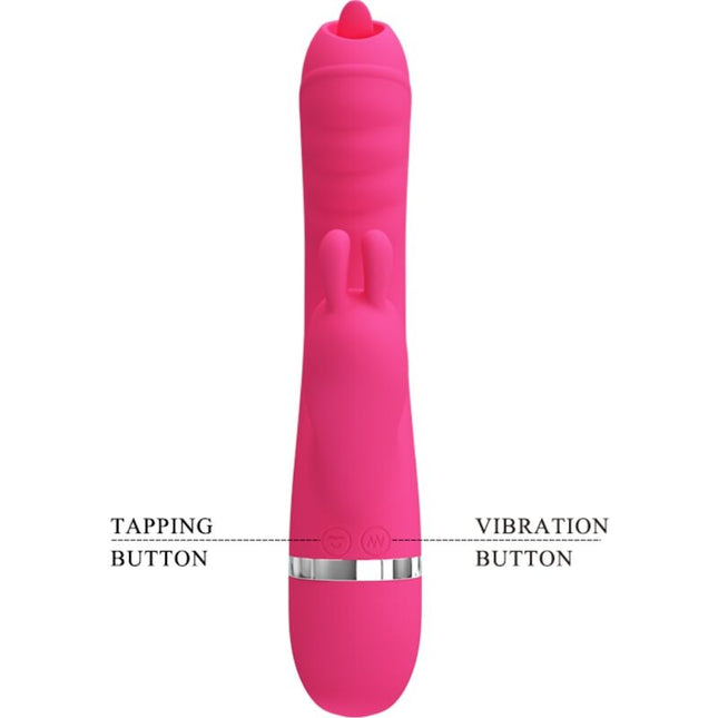 PRETTY LOVE - VIBRATOR MULTIFUNCȚIONAL IEPURE PHOENIX ROZ