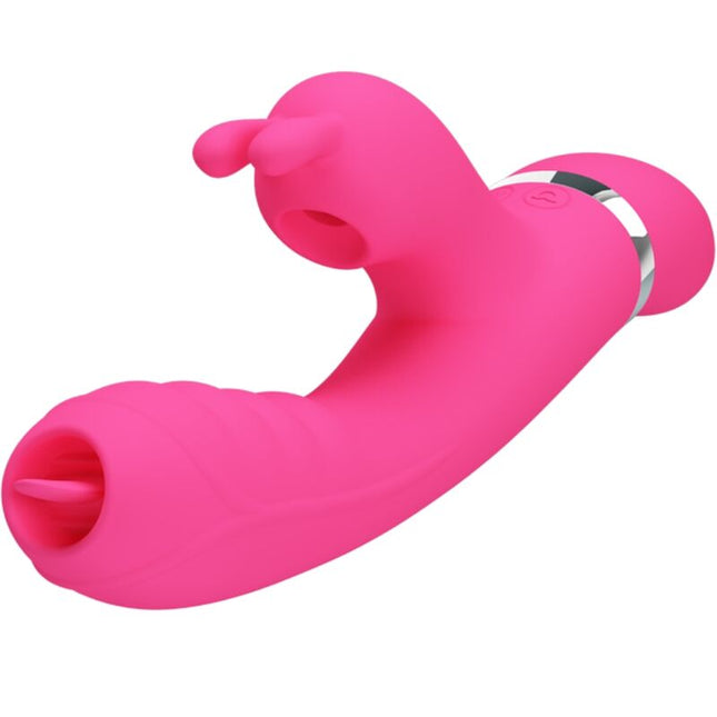 PRETTY LOVE - VIBRATOR MULTIFUNCȚIONAL IEPURE PHOENIX ROZ
