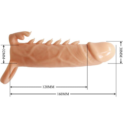 PRETTY LOVE - EMMIT PENIS SLEEVE + STIMULATOR DE CLITORIS FLESH