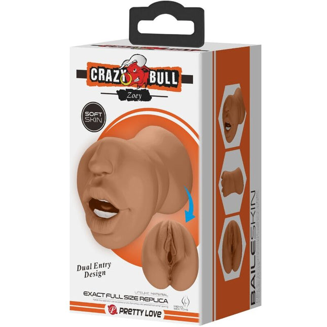 CRAZY BULL - ZOEY MASTURBATOR DUBLU PENTRU GURĂ ȘI VAGIN