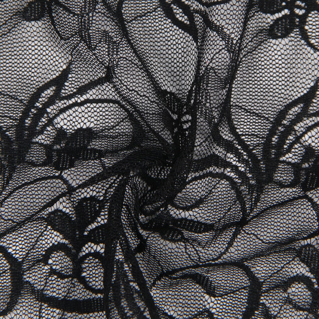 SUBBLIME - 954185 CHILOȚIE BABYDOLL DIN DANTELĂ CU BRETELE REGLABILE NEGRU S/M