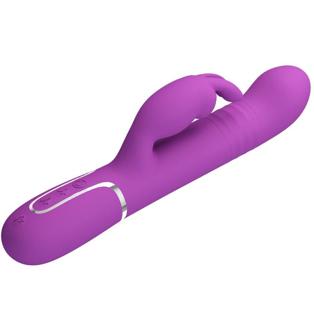 PRETTY LOVE - VIBRATOR IEPURE MULTIFUNCȚIONAL COALE 4 ÎN 1 MOV