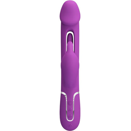 PRETTY LOVE - KAMPAS 3 IN 1 MULTIFUNCTION RABBIT VIBRATOR  PURPLE