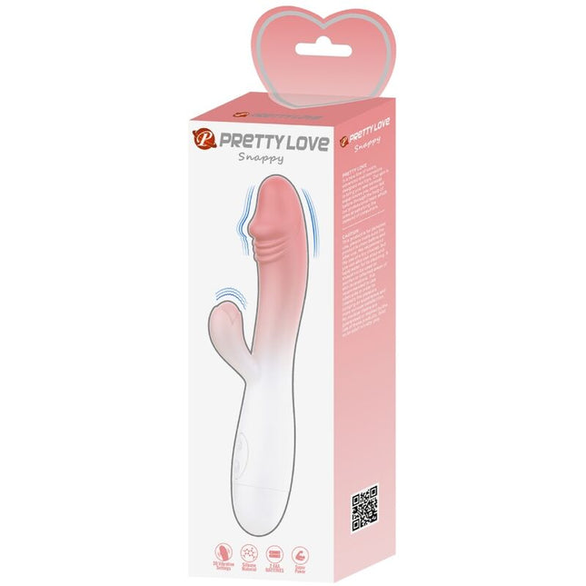 PRETTY LOVE - VIBRATOR SNAPPY RABBIT 30 VIBRAȚII ROZ