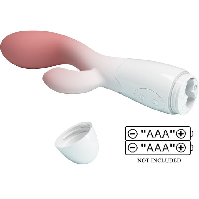 PRETTY LOVE - VIBRATOR BRIGHTY G-SPOT + STIMULATOR DE CLITORIS 30 VIBRAȚII ROZ