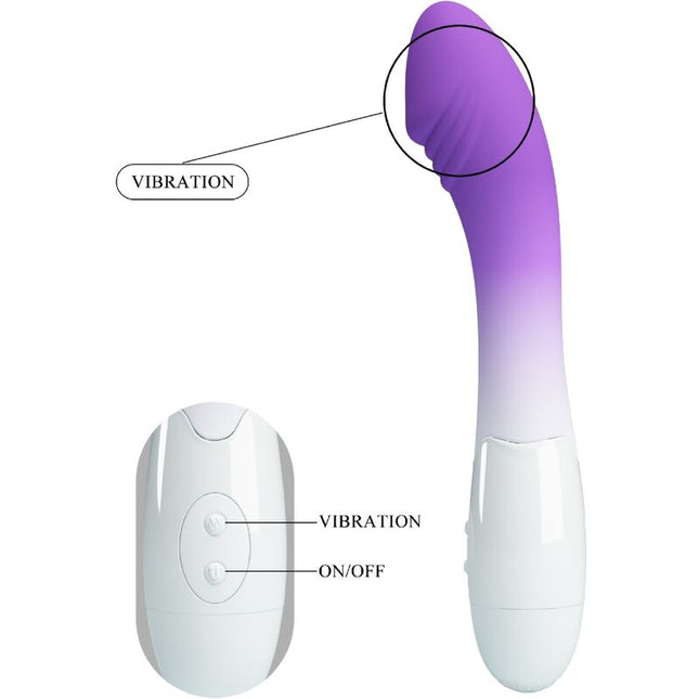 PRETTY LOVE - VIBRATOR ELEMENTAL PENTRU PUNCTUL G, 30 DE VIBRAȚII, MOV