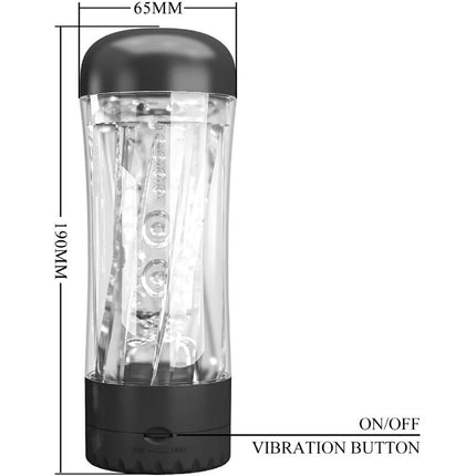 PRETTY LOVE - MASTURBATOR MASCULIN TAMARA VIBRATOR CU VITEZE MULTIPLE NEGRU