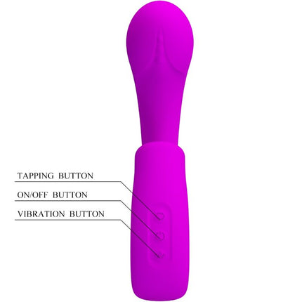 PRETTY LOVE - SIBEL SIBEL VIBRATOR PENTRU PUNCTUL G + STIMULATOR DE CLITORIS 10 VIBRAȚII MOV
