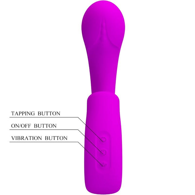 PRETTY LOVE - SIBEL SIBEL VIBRATOR PENTRU PUNCTUL G + STIMULATOR DE CLITORIS 10 VIBRAȚII MOV