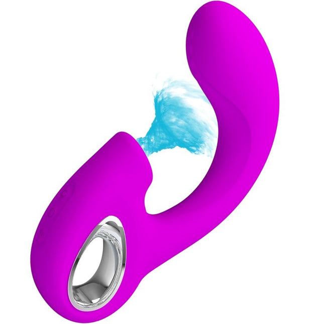 PRETTY LOVE - SIBEL SIBEL VIBRATOR PENTRU PUNCTUL G + STIMULATOR DE CLITORIS 10 VIBRAȚII MOV