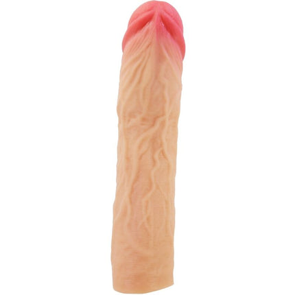 PRETTY LOVE - MÂNECĂ PENTRU PENIS DEREK CU EXTENSIE FLESH DE 7,6 CM