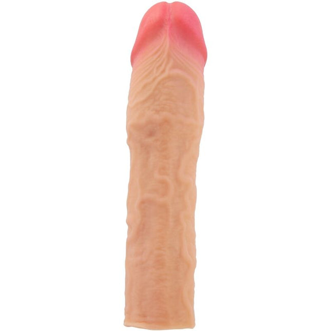 PRETTY LOVE - MÂNECĂ PENTRU PENIS STEVENSON CU EXTENSIE FLESH DE 7,6 CM