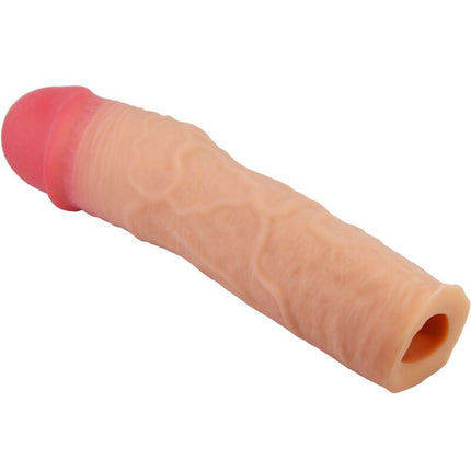 PRETTY LOVE - MÂNECĂ PENTRU PENIS STEVENSON CU EXTENSIE FLESH DE 7,6 CM