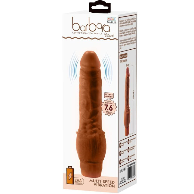 BAILE - VIBRATOR REALISTIC BARBARA 19,5 CM MULATTO