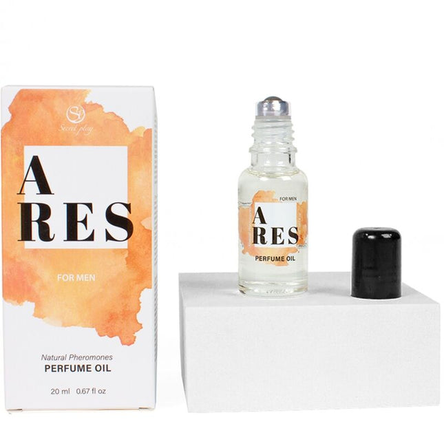 SECRETPLAY - ARES PARFUM NATURAL CU FEROMONI ÎN ULEI PENTRU BĂRBAȚI 20 ML