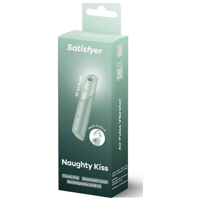 SATISFYER - STIMULATOR DE CLITORIS NAUGHTY KISS WAVE CU VALURI VERDE