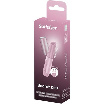 SATISFYER - STIMULATOR DE CLITORIS SECRET KISS WAVE ROZ