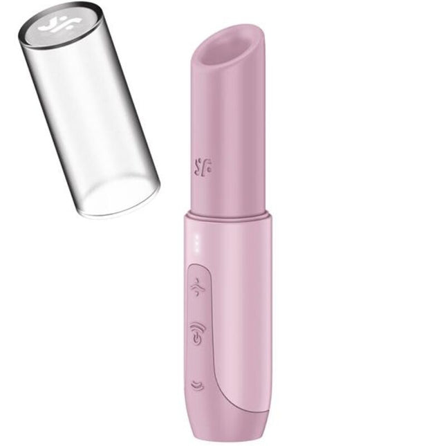 SATISFYER - STIMULATOR DE CLITORIS SECRET KISS WAVE ROZ