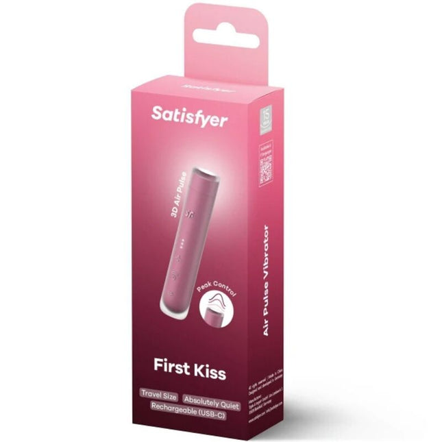 SATISFYER - STIMULATOR DE CLITORIS PRIMUL SĂRUT VAL GARNET