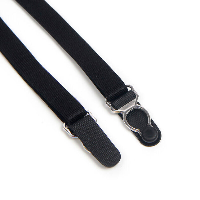 SUBBLIME - 955502 BODY DIN DANTELĂ CU FUNDE ȘI PORTJARIER NEGRU L/XL