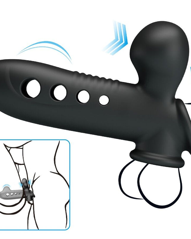 PRETTY LOVE - MANȘON PENTRU PENIS CRANE CU AIRBAG NEGRU