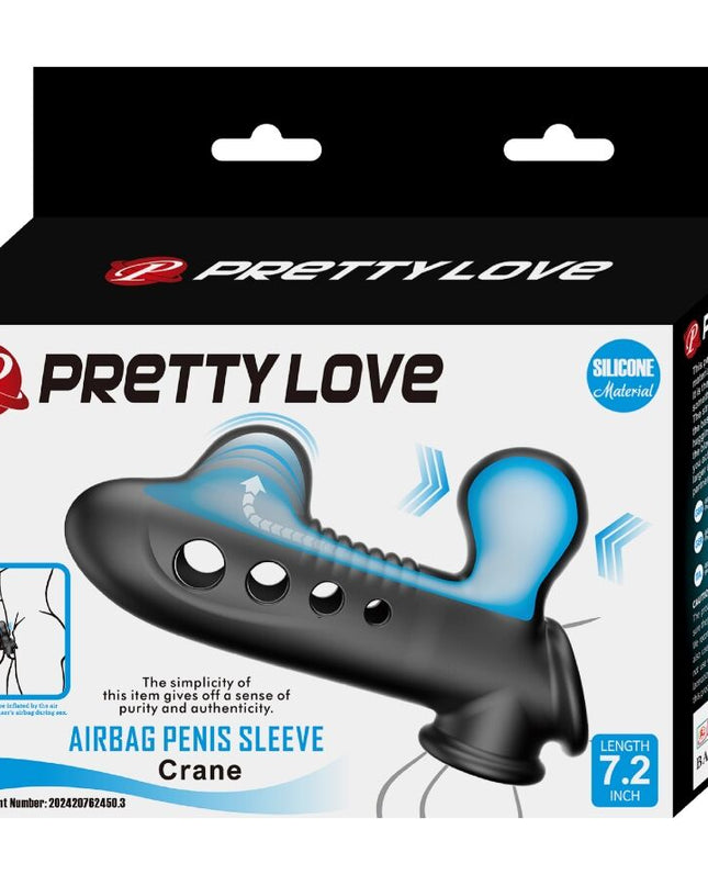 PRETTY LOVE - MANȘON PENTRU PENIS CRANE CU AIRBAG NEGRU