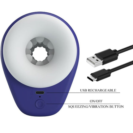 PRETTY LOVE - MASTURBATOR DJ LADY PENTRU BĂRBAȚI CU VIBRAȚII 5 SETĂRI MOV