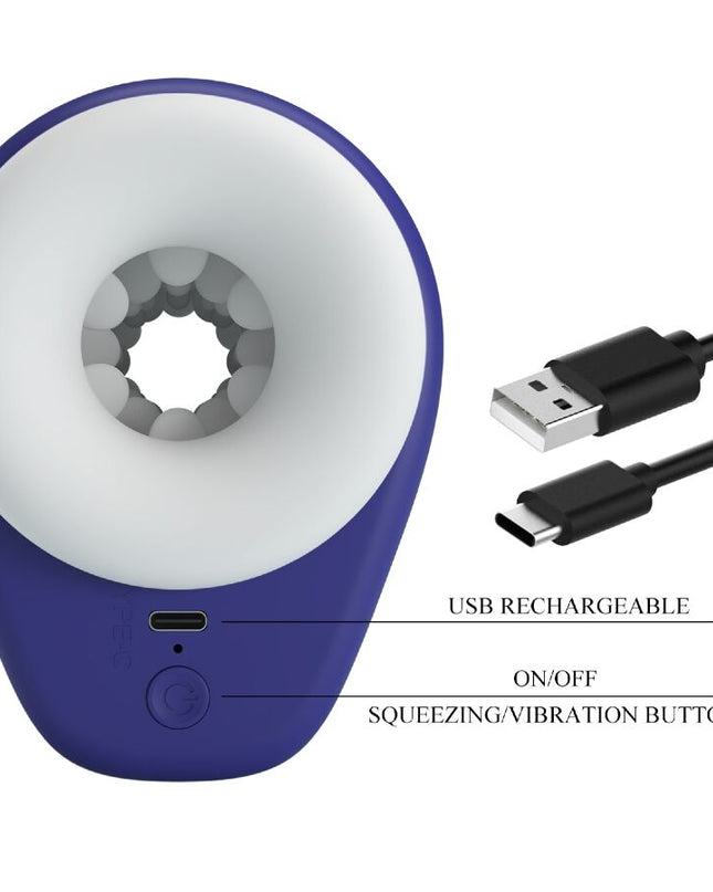 PRETTY LOVE - MASTURBATOR DJ LADY PENTRU BĂRBAȚI CU VIBRAȚII 5 SETĂRI MOV