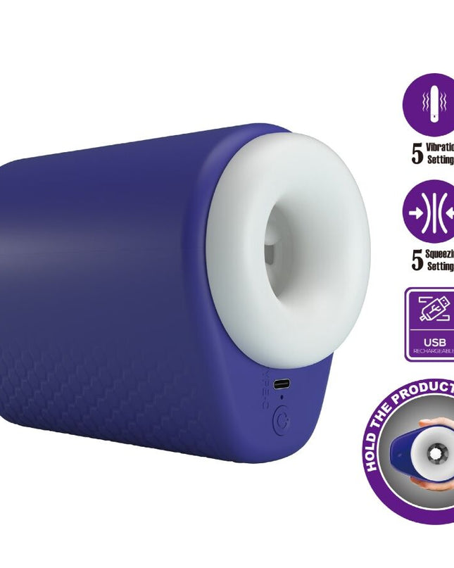 PRETTY LOVE - MASTURBATOR DJ LADY PENTRU BĂRBAȚI CU VIBRAȚII 5 SETĂRI MOV