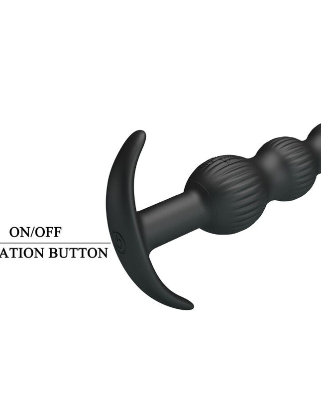 PRETTY LOVE - VIBRATOR ANAL SIDNEY 10 VIBRAȚII NEGRU