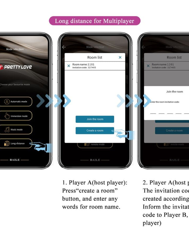 PRETTY LOVE - VIBRATOR LEVIATHAN CONTROLAT PRIN APLICAȚIE VIOLET