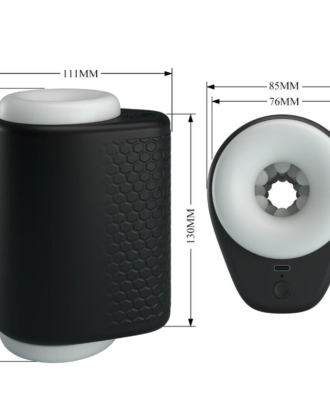 PRETTY LOVE - MASTURBATOR MASCULIN DJ GIRL CU VIBRAȚII 5 SETĂRI NEGRU