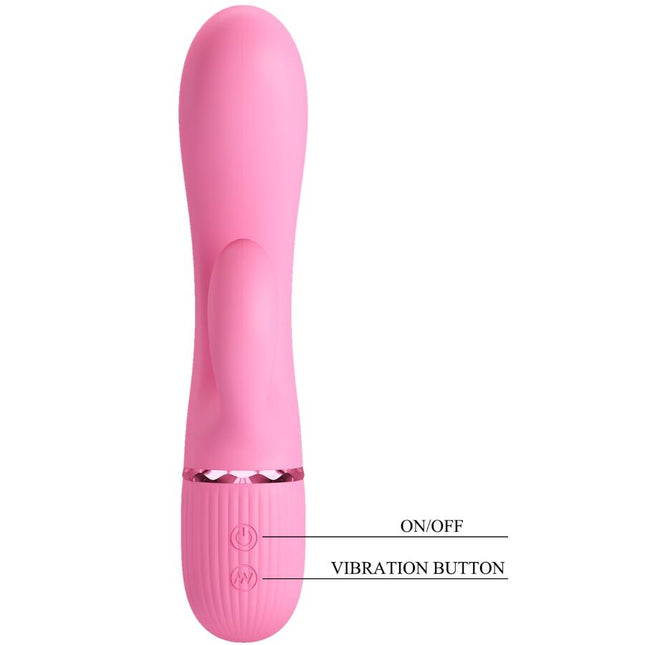 PRETTY LOVE - VIBRATOR MARSKI RABBIT ȘI PUNCT G ROZ