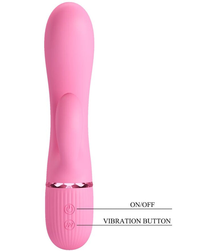 PRETTY LOVE - VIBRATOR MARSKI RABBIT ȘI PUNCT G ROZ