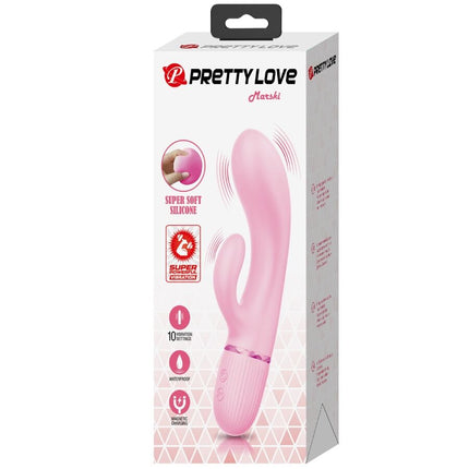 PRETTY LOVE - VIBRATOR MARSKI RABBIT ȘI PUNCT G ROZ