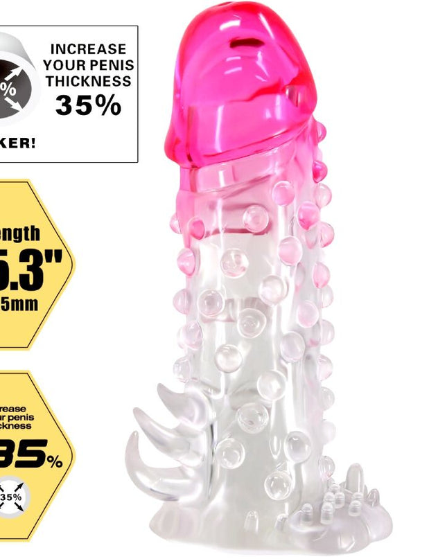 PRETTY LOVE - TEACĂ REALISTICĂ WILFORD PENTRU MĂRIREA PENISULUI CU GRAVARE ÎN RELOC ROZ