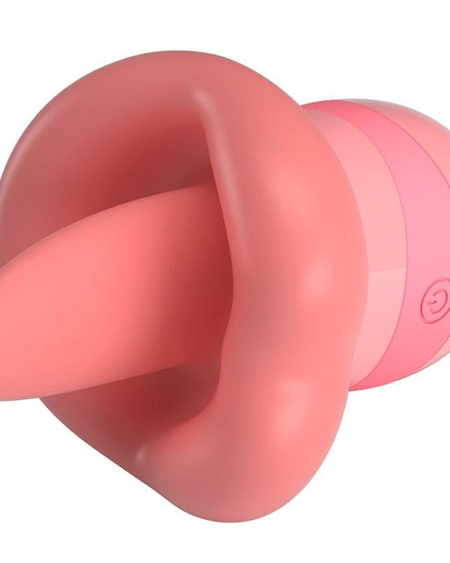 PRETTY LOVE - STIMULATOR DE CLITORIS PENTRU LIMBĂ KYLEE, 10 VIBRAȚII, ROZ NUDE