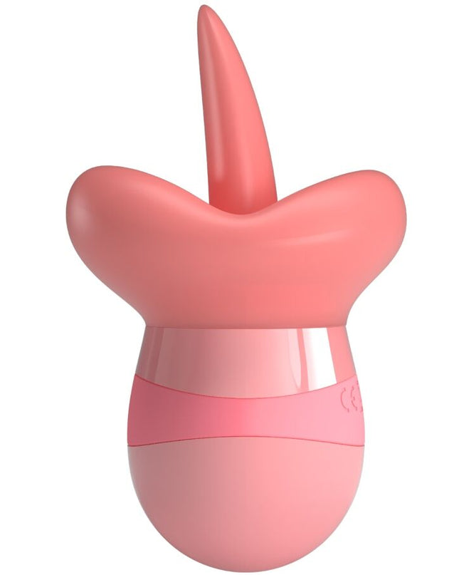 PRETTY LOVE - STIMULATOR DE CLITORIS PENTRU LIMBĂ KYLEE, 10 VIBRAȚII, ROZ NUDE