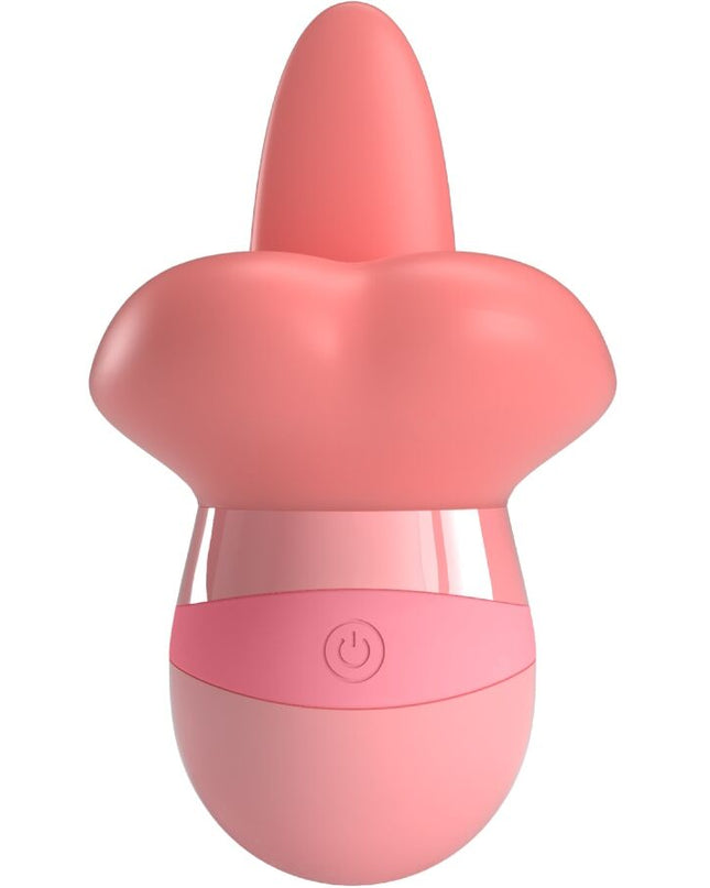 PRETTY LOVE - STIMULATOR DE CLITORIS PENTRU LIMBĂ KYLEE, 10 VIBRAȚII, ROZ NUDE